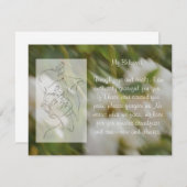 Herzliche Lieben Dankeskarte (Vorne/Hinten)