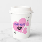 Herzliche Mama Adoptive Mama Pappbecher (Rückseite)