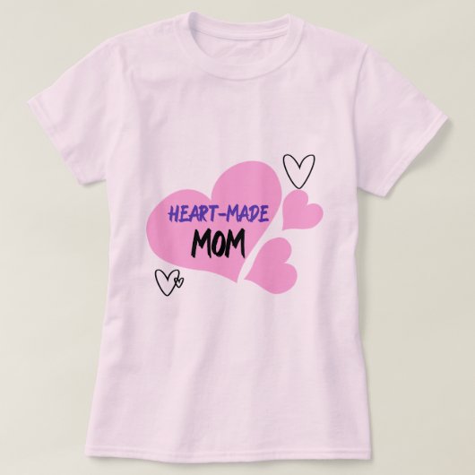 Herzliche Mama Adoptive Mama T-Shirt (Design vorne)