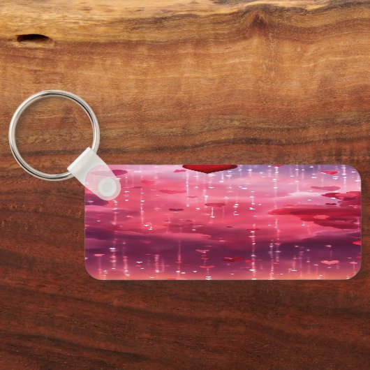 "Herzliche Momente: Eleganter Hart Schlüsselanhäng Schlüsselanhänger (Rückseite)