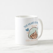 herzliche Mutterliebe - Muttertag Kaffeetasse (VorderseiteRechts)