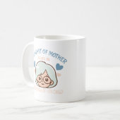 herzliche Mutterliebe - Muttertag Kaffeetasse (Vorderseite Links)