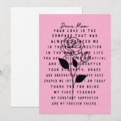 Herzliche Muttertagskarte mit Rose-Design Feiertagskarte (Vorne/Hinten)