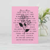Herzliche Muttertagskarte mit Rose-Design Feiertagskarte (Stehend Vorderseite)