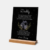 Herzliche Nachricht von Bump bis Daddy Acrylschild (Winkel)