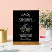 Herzliche Nachricht von Bump bis Daddy Acrylschild (Hochzeit)