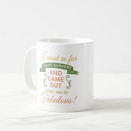 Herzliche Operation Fabulous Erholung (grün) Kaffeetasse (Vorderseite Links)