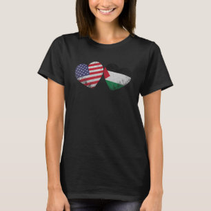 Herzliche palästinensische amerikanische Flagge Pa T-Shirt