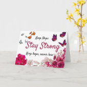 Herzliche Patientenkarten zur Förderung von Krebs Karte (Gelbe Blume)