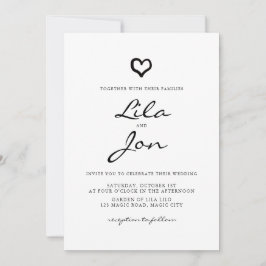 Herzliche Personalisierte Hochzeitseinladung Einladung