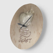 Herzliche religiöse Ermutigung, Grunge Große Wanduhr (Winkel)