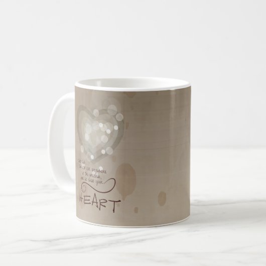 Herzliche religiöse Ermutigung, Grunge Kaffeetasse (Vorderseite Links)