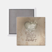 Herzliche religiöse Ermutigung, Grunge Magnet (Vorderseite/Rückseite)