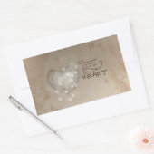 Herzliche religiöse Ermutigung, Grunge Rechteckiger Aufkleber (Umschlag)