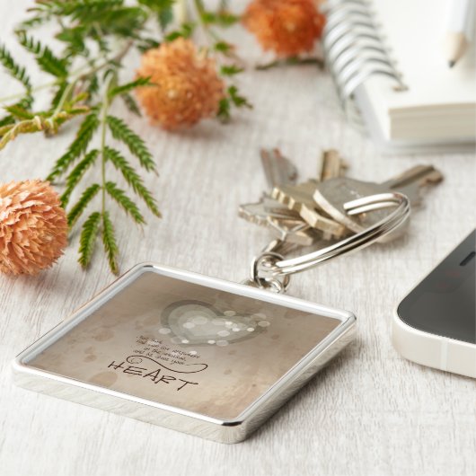 Herzliche religiöse Ermutigung, Grunge Schlüsselanhänger (Seite)