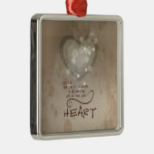 Herzliche religiöse Ermutigung, Grunge Silbernes Ornament (Rechts)