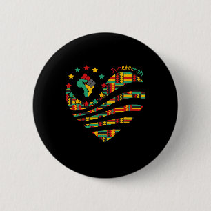 Herzliche schwarze Geschichte Afro American Africa Button