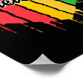 Herzliche schwarze Geschichte Afro American Africa Poster (Ecke)