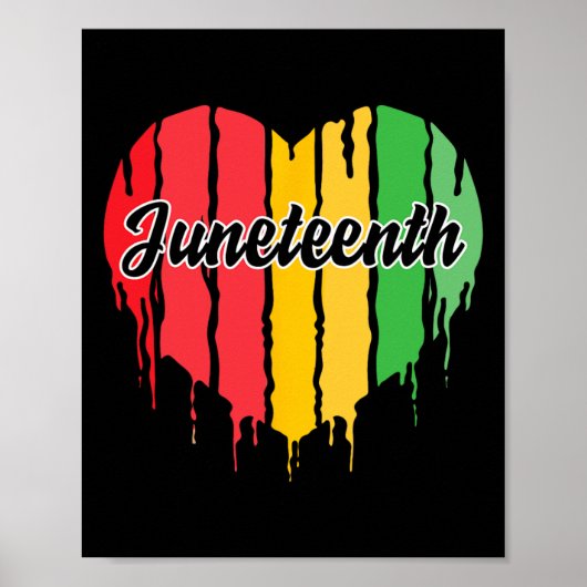 Herzliche schwarze Geschichte Afro American Africa Poster (Vorne)