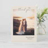 Herzliche Sketch Dankeschön Karte (Stehend Vorderseite)