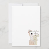 Herzliche Sketch Dankeschön Karte (Rückseite)