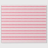 Herzliche Streifen der Liebe Geschenkpapier (Flach)