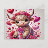 Herzliche Süßigkeiten Höhere Kühe Feiertagspostkarte (Vorderseite)