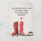 Herzliche Sympathiekarte Einladung (Vorne/Hinten)