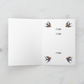 Herzliche Tattoo mit individuellem Namen. Karte (Innenseite)