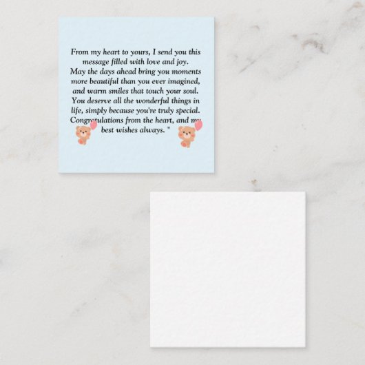 Herzliche und ganzheitliche Massage für alle Alter Begleitkarte (Vorne/Hinten)