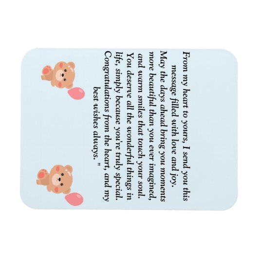 Herzliche und ganzheitliche Massage für alle Alter Magnet (Horizontal)