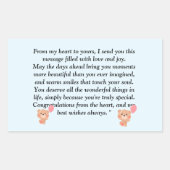 Herzliche und ganzheitliche Massage für alle Alter Rechteckiger Aufkleber (Vorderseite)