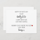 Herzliche Vatertagskarte aus Bump Feiertagskarte (Vorne/Hinten)