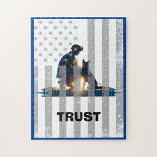 Herzliche Verbindung: Helden & Hunde Puzzle