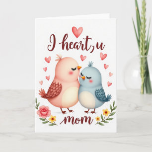 Herzliche Vögel Mütter Karte