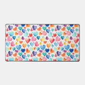 Herzliche Wasserfarbe Niedliche Liebe Romantisch Schreibtischunterlage (Vorderseite)