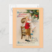 "Herzliche Weihnachtsgrüße " Feiertagspostkarte (Vorne/Hinten)