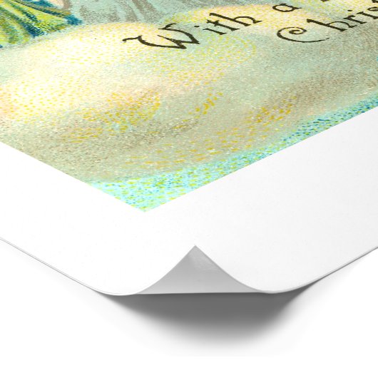 Herzliche Weihnachtsgrüße Poster (Ecke)