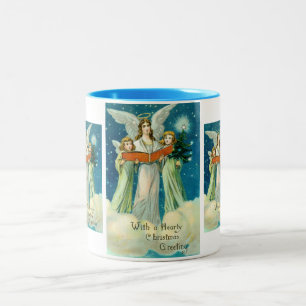 Herzliche Weihnachtsgrüße Zweifarbige Tasse