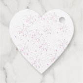 Herzliche Wildblume Ruby Rose Brautparty Geschenkanhänger (Rückseite)