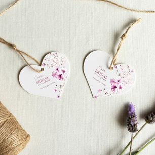 Herzliche Wildblume Ruby Rose Brautparty Geschenkanhänger