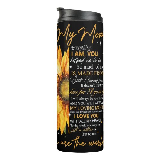 Herzliche Worte der Dankbarkeit Thermosbecher (Nach rechts gedreht)