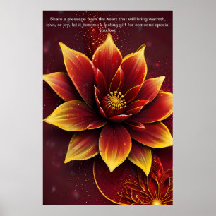 Herzliche Worte: Ein Personalisiertes Geschenk der Poster