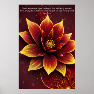 Herzliche Worte: Ein Personalisiertes Geschenk der Poster