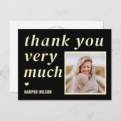 Herzliche Worte Foto Vielen Dank Postkarte (Vorne/Hinten)