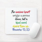 Herzliche Worte für einen bunten Vers der Angst Mousepad (Mit Mouse)