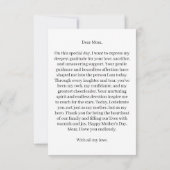 "Herzliche Worte: Muttertagskarte Dankeskarte (Rückseite)