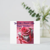 "Herzliche Wünsche - Die perfekte Valentinenkarte" Postkarte (Stehend Vorderseite)