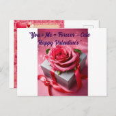 "Herzliche Wünsche - Die perfekte Valentinenkarte" Postkarte (Vorne/Hinten)