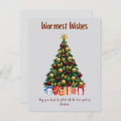 Herzliche Wünsche dieser Weihnachtssaison Feiertagskarte (Vorne/Hinten)